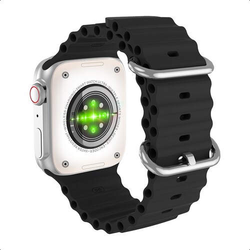 Smartwatch Silver Pantalla 1.3 Ginga Correa Blanco Protección Ip67.
