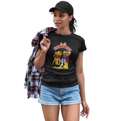 Playera Casual Negra The Simpson It Duff Time para Dama