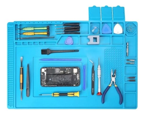 Tapete Antiestatico Reparación Levatador Magnetico De 45 aZUL