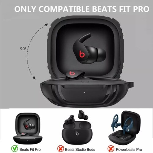 Funda Para Beats Fit Pro Para Audifonos Case Protector Negro
