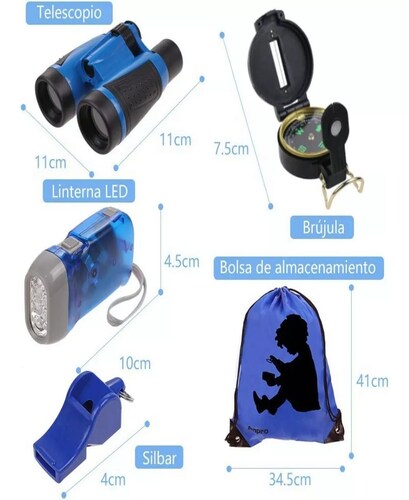 Juguetes Kit De Exploración Para Niños Aventura 25 Piezas.
