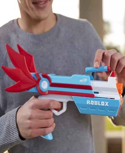 Lanzador Nerf Elite Roblox Mm2 Dartbringer Con 3 Dardos 8+.