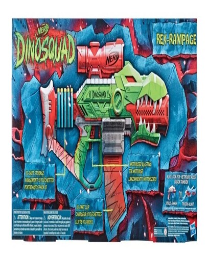 Lanzador Nerf Dinosquad Rex-rampage Motorizado Con 20 Dardos.