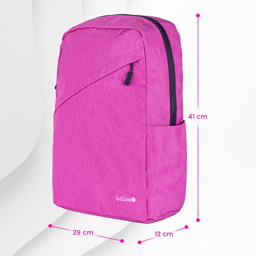 BACKPACK TECHZONE PORTA LAPTOP GRAN RESISTENCIA CLASSIC PINK