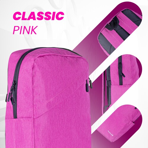 BACKPACK TECHZONE PORTA LAPTOP GRAN RESISTENCIA CLASSIC PINK