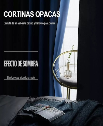Cortina Blackout Para Ventana 264x214cm Para Habitacion Sala.