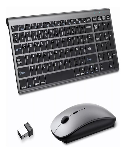 Kit Teclado Y Mouse Inalambrico Español Portátil Por Laptop.