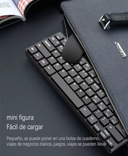 Kit Teclado Y Mouse Inalambrico Tecla Sensible, Tacto Suave.