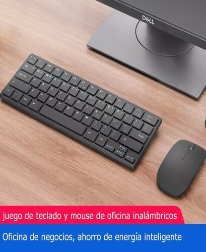 Kit Teclado Y Mouse Inalambrico Tecla Sensible, Tacto Suave.
