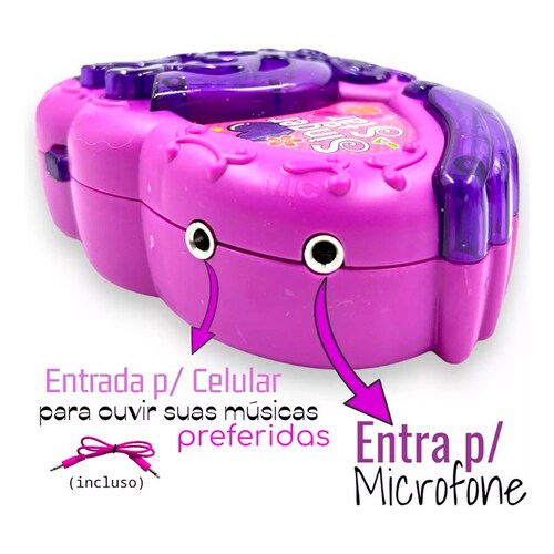 juguete Portátil Karaoke Mp3 Para Cintura Musica Micrófono Para niñ@s