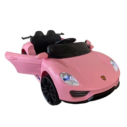 Carro Montable Electrico 12V Deportivo Tipo Porsche 918 Rosa