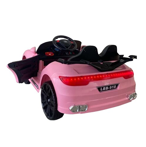 Carro Montable Electrico 12V Deportivo Tipo Porsche 918 Rosa