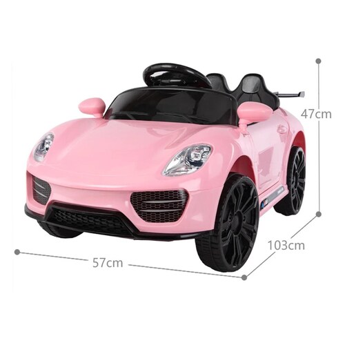 Carro Montable Electrico 12V Deportivo Tipo Porsche 918 Rosa