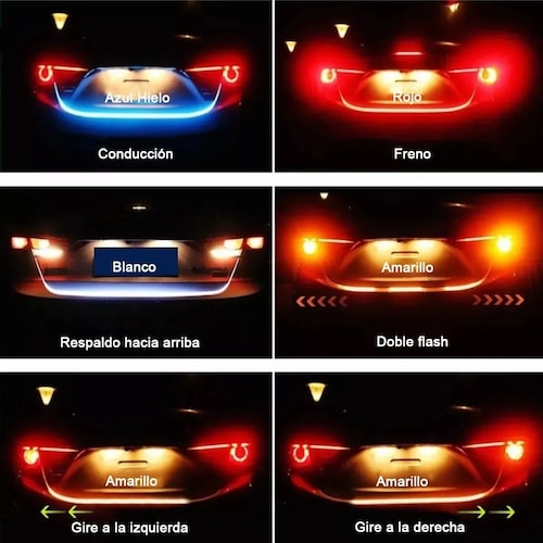 Tira Led Secuencial 120cm Para Cajuela Direccionales Reversa