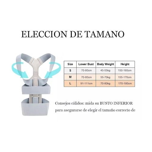 Corrector De Postura De Espalda Para Corregir La Joroba S