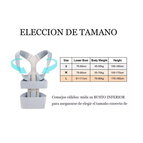 Corrector De Postura De Espalda Para Corregir La Joroba M