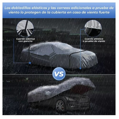 Cubierta Funda De Coche Cubre Auto Impermeable 480*175*120cm