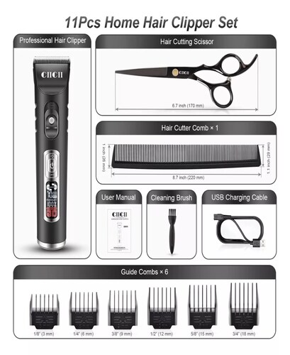 Ciicii Cortadora De Cabello Maquina Cortar Pelo Inalambrica.