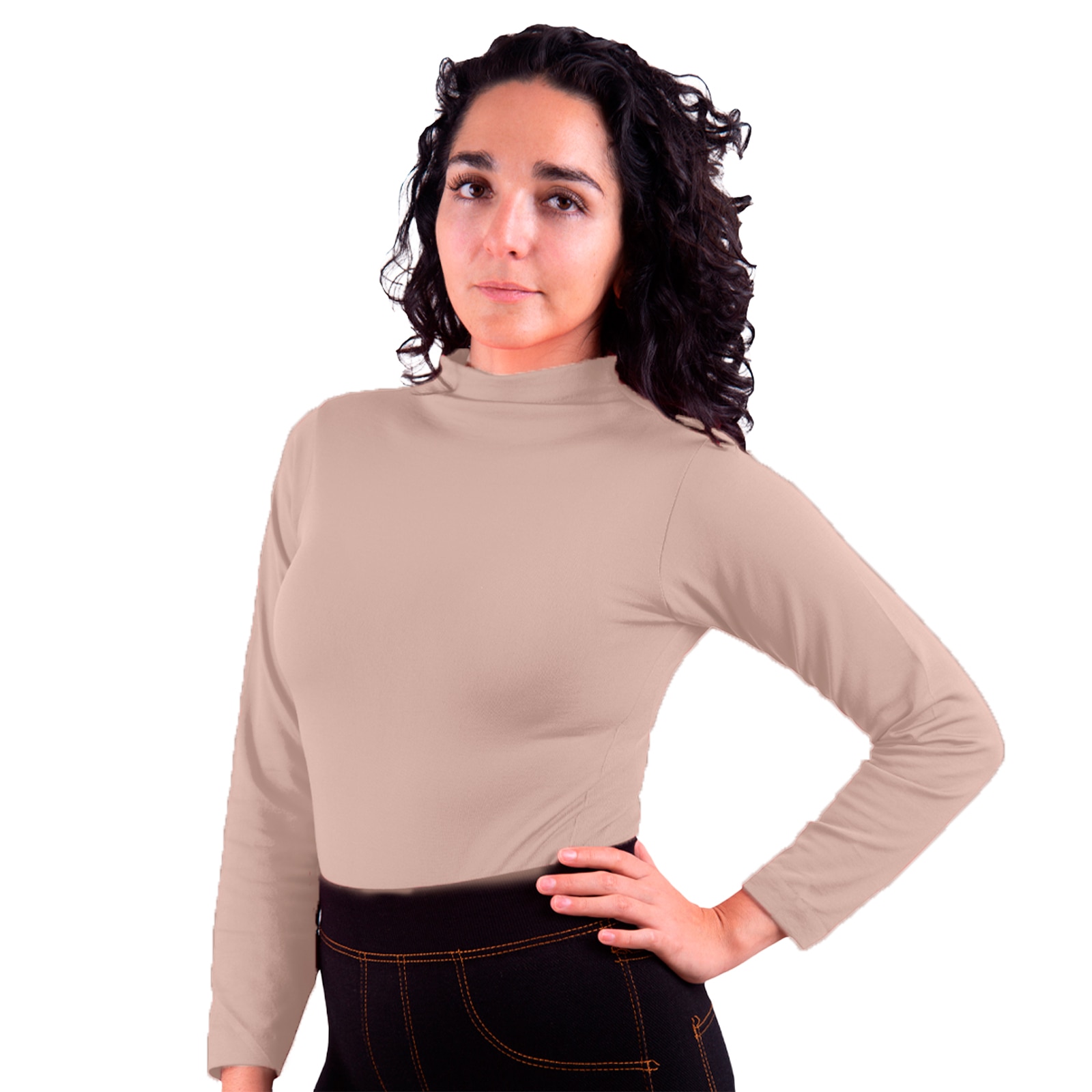 Camisetas Térmicas Camiseta Interior Color Carne Mujer Camiseta