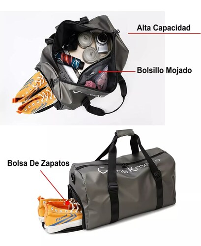 Gran Capacidad Maleta Deportiva Impermeable Moda Viaje Bolso.
