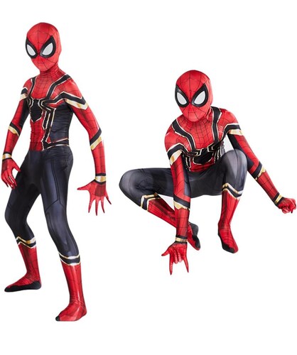  Disfraz Traje infantil de  Spiderman Hombre Araña  Con Mascara