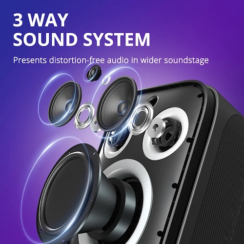 Tronsmart Halo 200 Karaoke con 2 Microfonos  120W