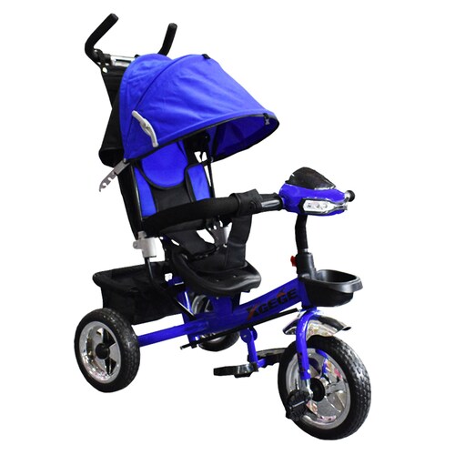 KinderKraft Niño Fuerza Swift 6 in1 Triciclo para niños con Accesorios en 2  Colores (Azul)