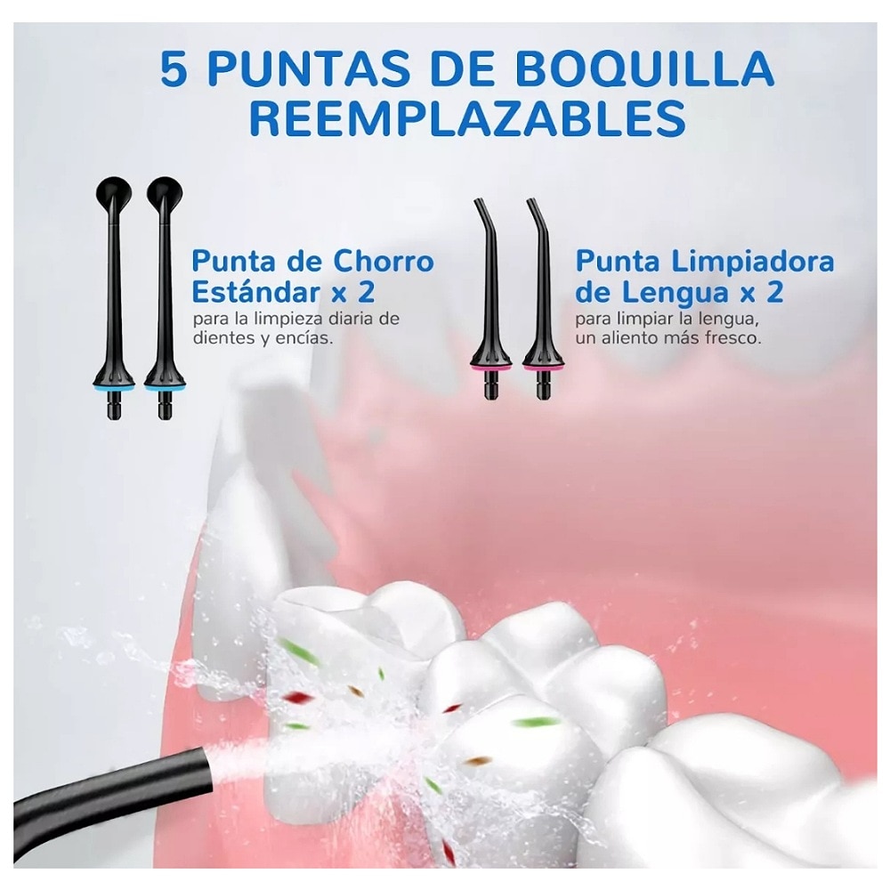 Irrigador Bucal Port til Limpiador De Dientes Recargable