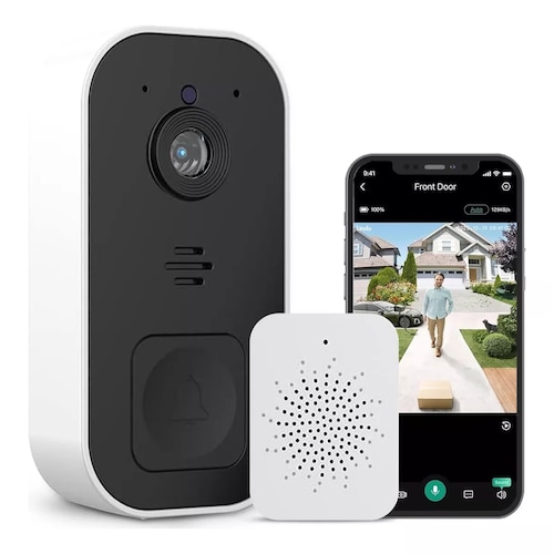 Timbre Inalámbrico Wifi Impermeable Con Cámara Impermeable