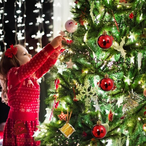 Caja 20 Adornos Colgantes Para Árbol Navidad