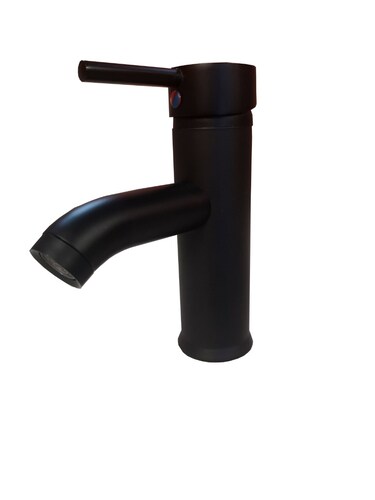 MONOMANDO BAJO PARA LAVABO TUBULAR NEGRO