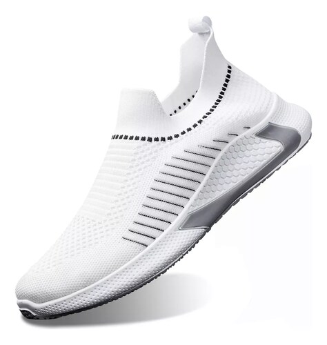 Zapatos Deportivos Casuales Transpirables Para Hombre/BLANCAS TALLA 6.5.