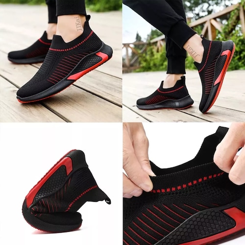 Zapatos Deportivos Casuales Transpirables Para Hombre/NEGROS TALLA 6.5.