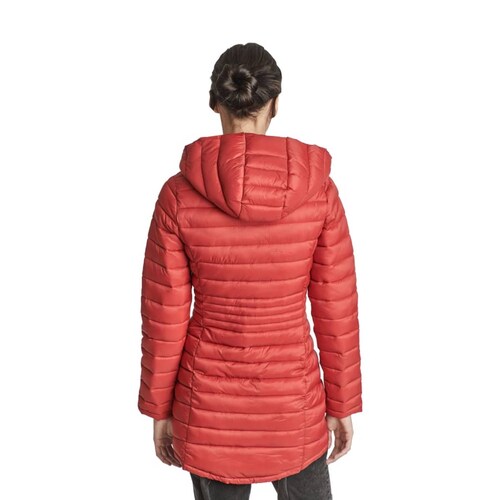 Chamarra larga ligera capitonada para mujer, color rojo cereza, marca Holly Land, mod. 1088678
