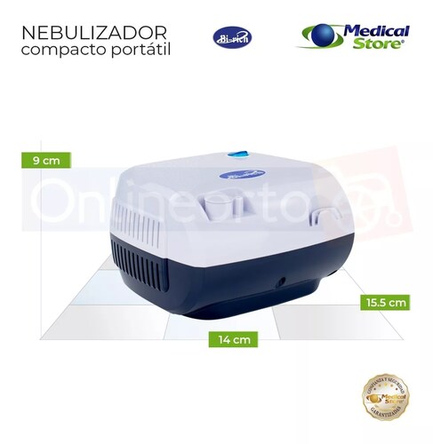 Nebulizador Super Silencioso Adulto Y Infantil Marca Bi-rich COLOR AZUL.