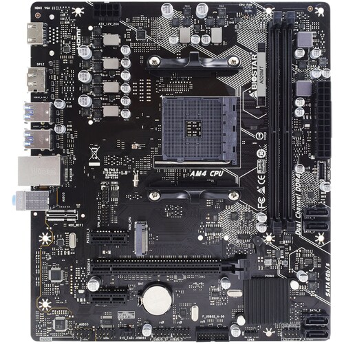 Tarjeta Madre BIOSTAR A520MT AM4 2x DDR4 1x M.2 PCIe 3.0 USB-C Micro ATX 