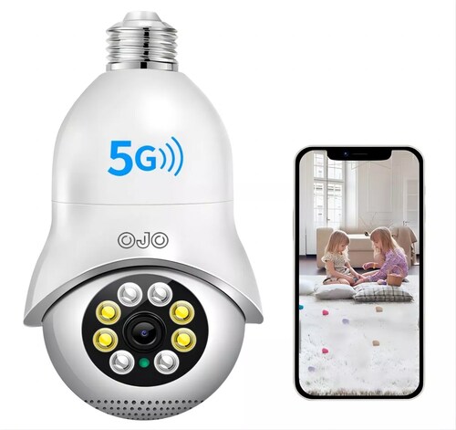 Ojo® 5g Cámara De Seguridad 360 Wifi Exterior/ Interior Hd.