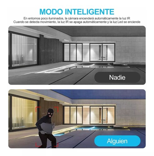Cámaras De Seguridad Exterior 2k Wifi Vigilancia 3mp Alarma