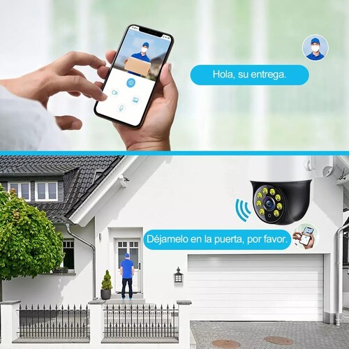 Cámaras De Seguridad Exterior 2k Wifi Vigilancia 3mp Alarma