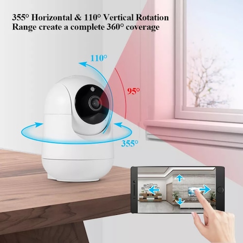 Cámara De Seguridad Wifi De 3 Megapíxeles Y Con Visión.