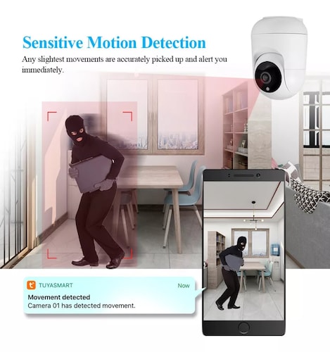 Cámara De Seguridad Wifi De 3 Megapíxeles Y Con Visión.