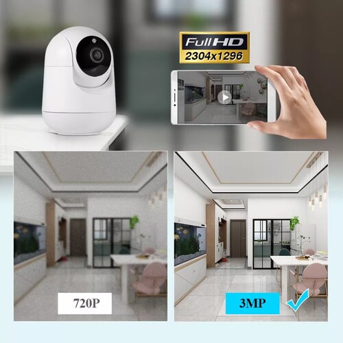 Cámara De Seguridad Wifi De 3 Megapíxeles Y Con Visión.
