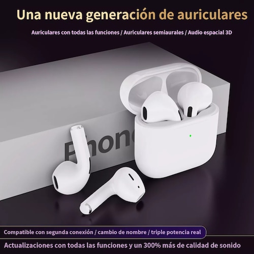 Audifonos Inalambricos Bluetooth Compatible iPhone Android.