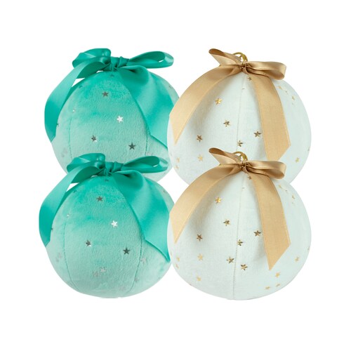 Esferas Pastel  Set Decoración Navidad 4 pzas Tv Ofertas Fredo Adorno Navideño 40 cm