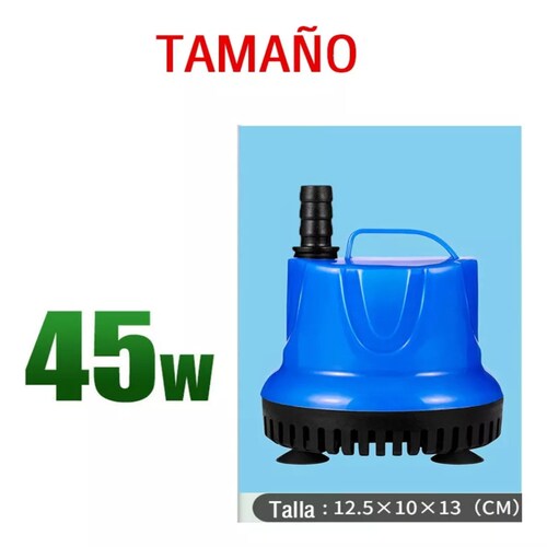 Bomba De Agua Sumergible 45w Fuente Pecera Acuario 2800l/h.