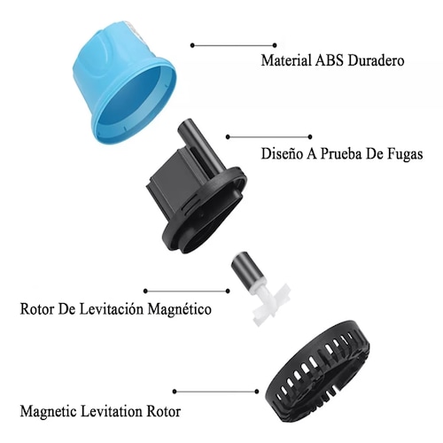 Bomba De Agua Sumergible 45w Fuente Pecera Acuario 2800l/h.