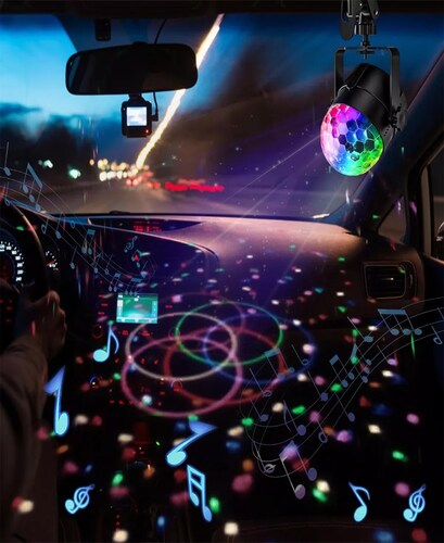 Luces Fiesta Activadas Sonidocontrol Remoto Iluminación 2pcs.