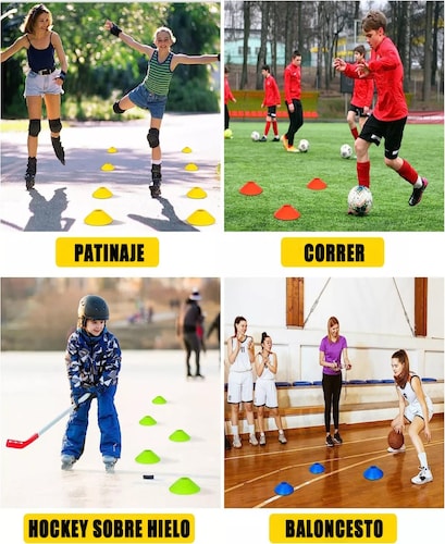 Kit Entrenamiento Futbol 20 Conos +20 Platos +1escalera 8m