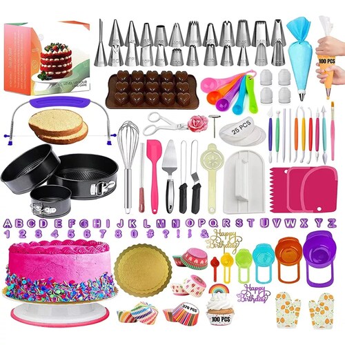 Kit De Picos/boquillas Para Decorar Pasteles, 702 Piezas.