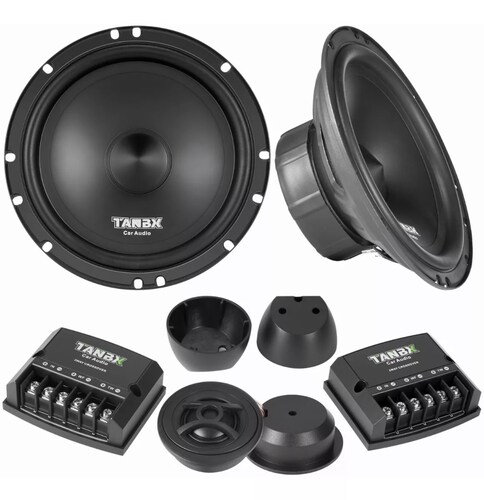 Set De Medios 6.5 Pulgada Bocinas Componente Para Auto/carro.
